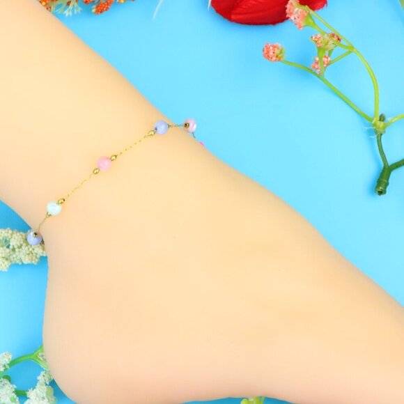 Elegant Handmade Anklet – Perfect for Women & Girls | Ideal Gift Option, DYC1169 - Picture 5 of 9